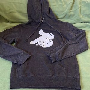 Crooks and Castles Women hooded dark grey size S
